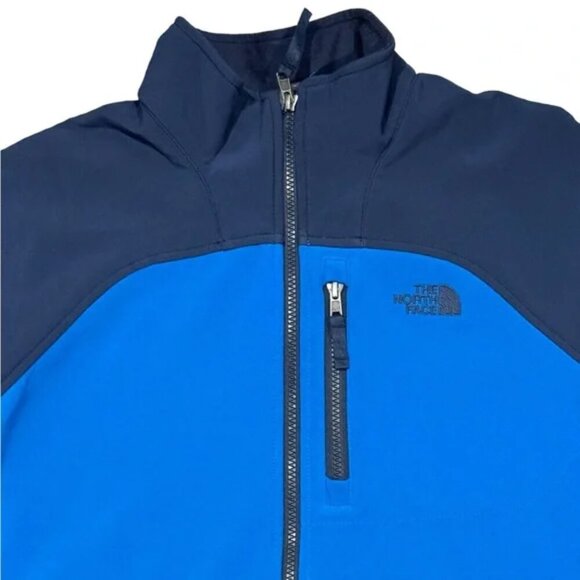 The North Face Boy's Apex Nimble Jacket in Turkish Sea Blue & Urban Navy sz xl - Picture 6 of 7